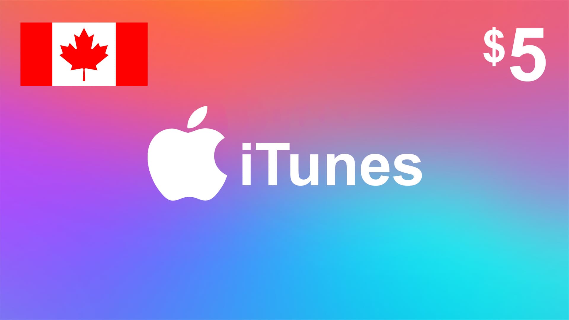 گیفت کارت آیتونز 5 دلاری کانادا