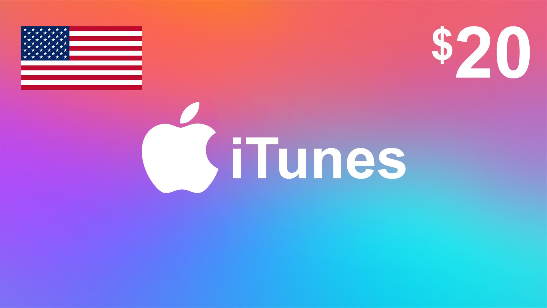 گیفت کارت آیتونز 20 دلاری آمریکا