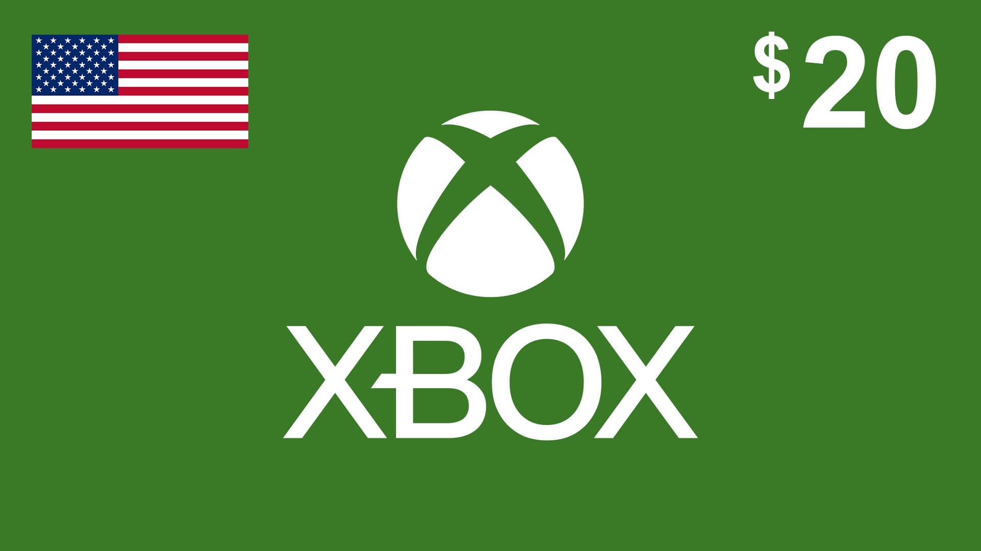 گیفت کارت ایکس باکس 20 دلاری آمریکا