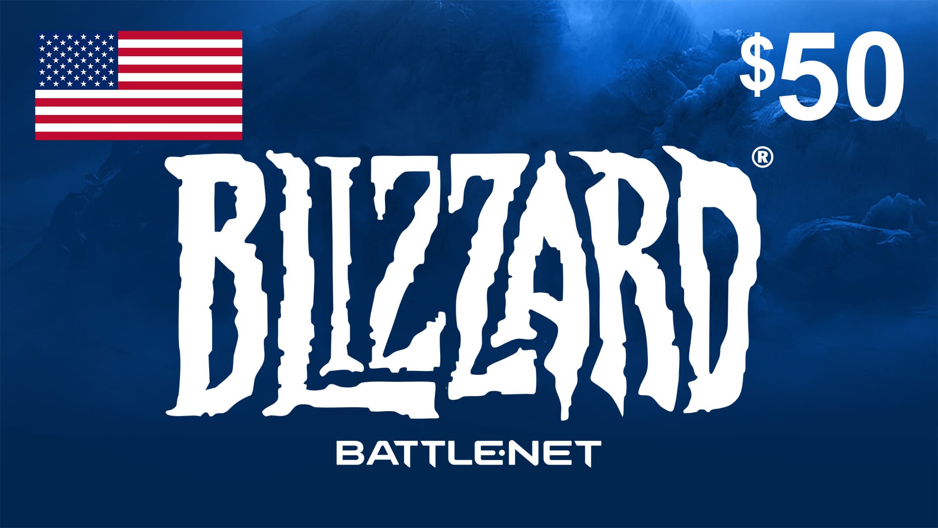 گیفت کارت بتل نت 50 دلاری آمریکا