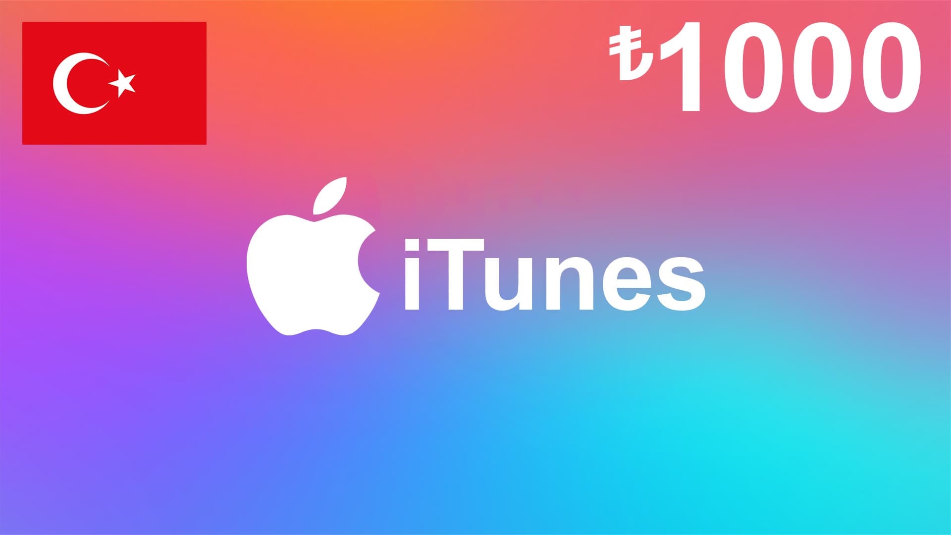 گیفت کارت آیتونز 1000 لیری ترکیه