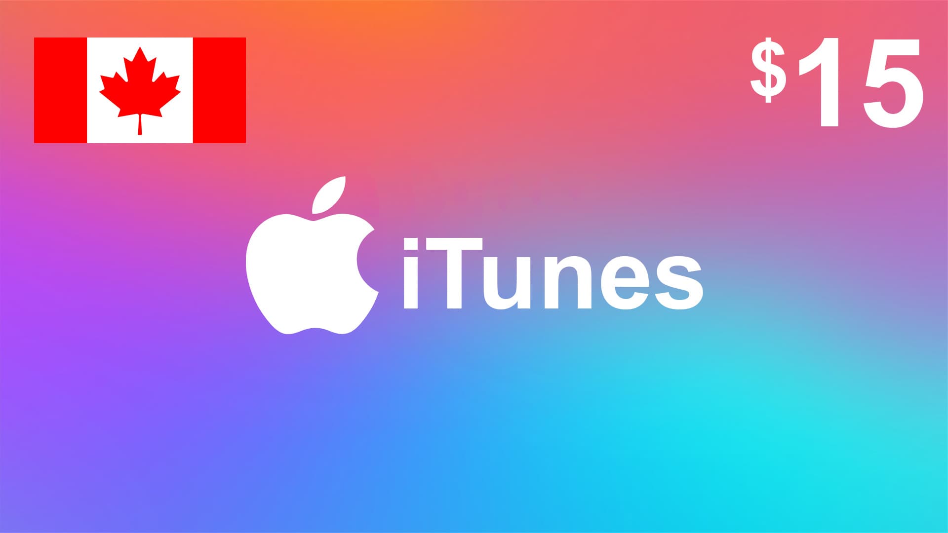 گیفت کارت آیتونز 15 دلاری کانادا
