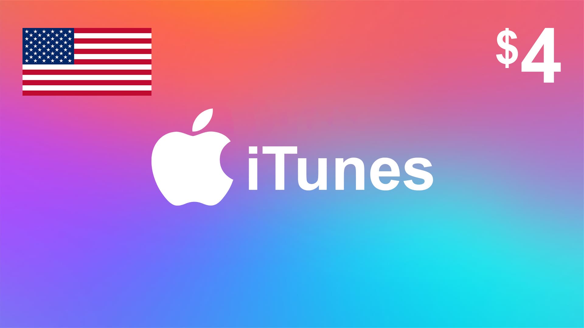 گیفت کارت آیتونز 4 دلاری آمریکا