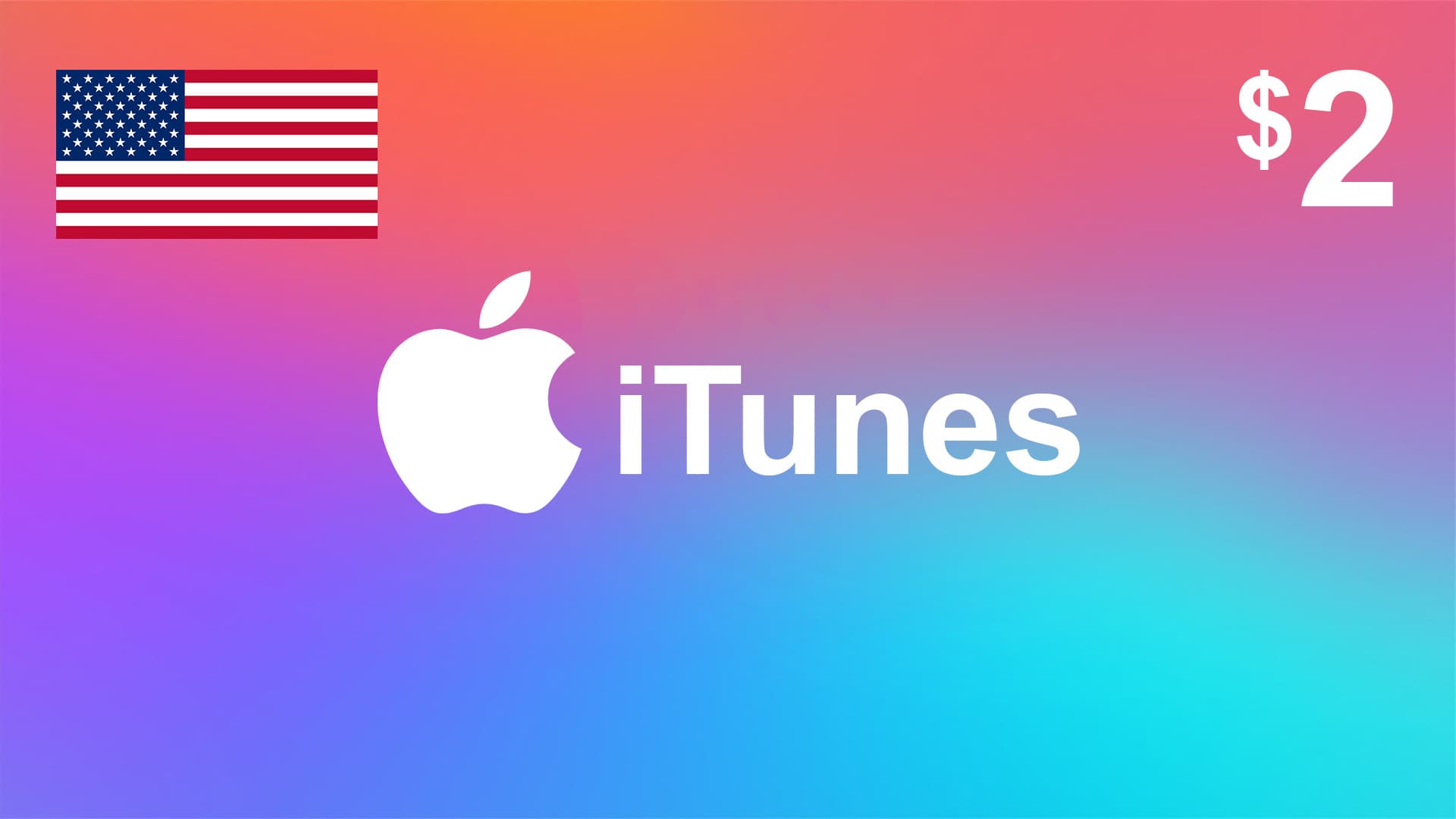 گیفت کارت آیتونز 2 دلاری آمریکا