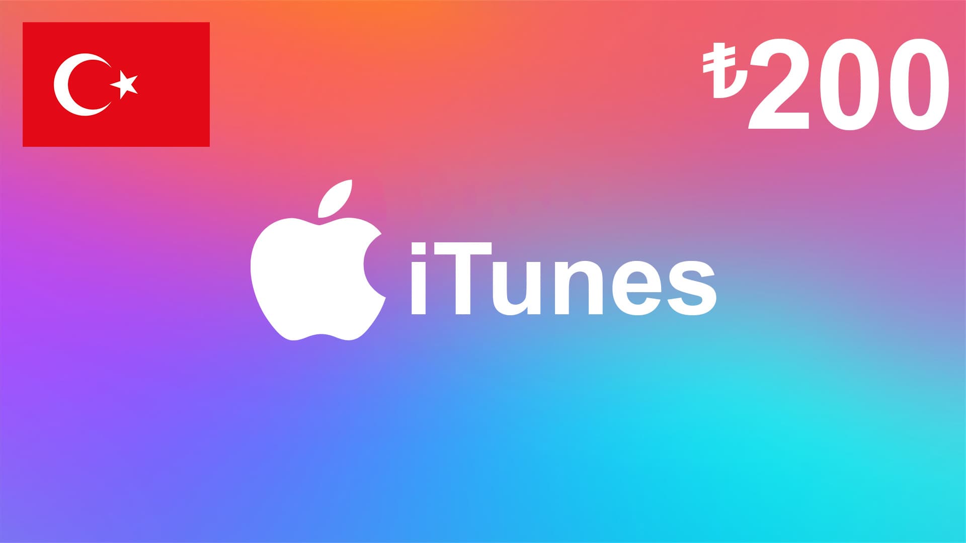 گیفت کارت آیتونز 200 لیری ترکیه