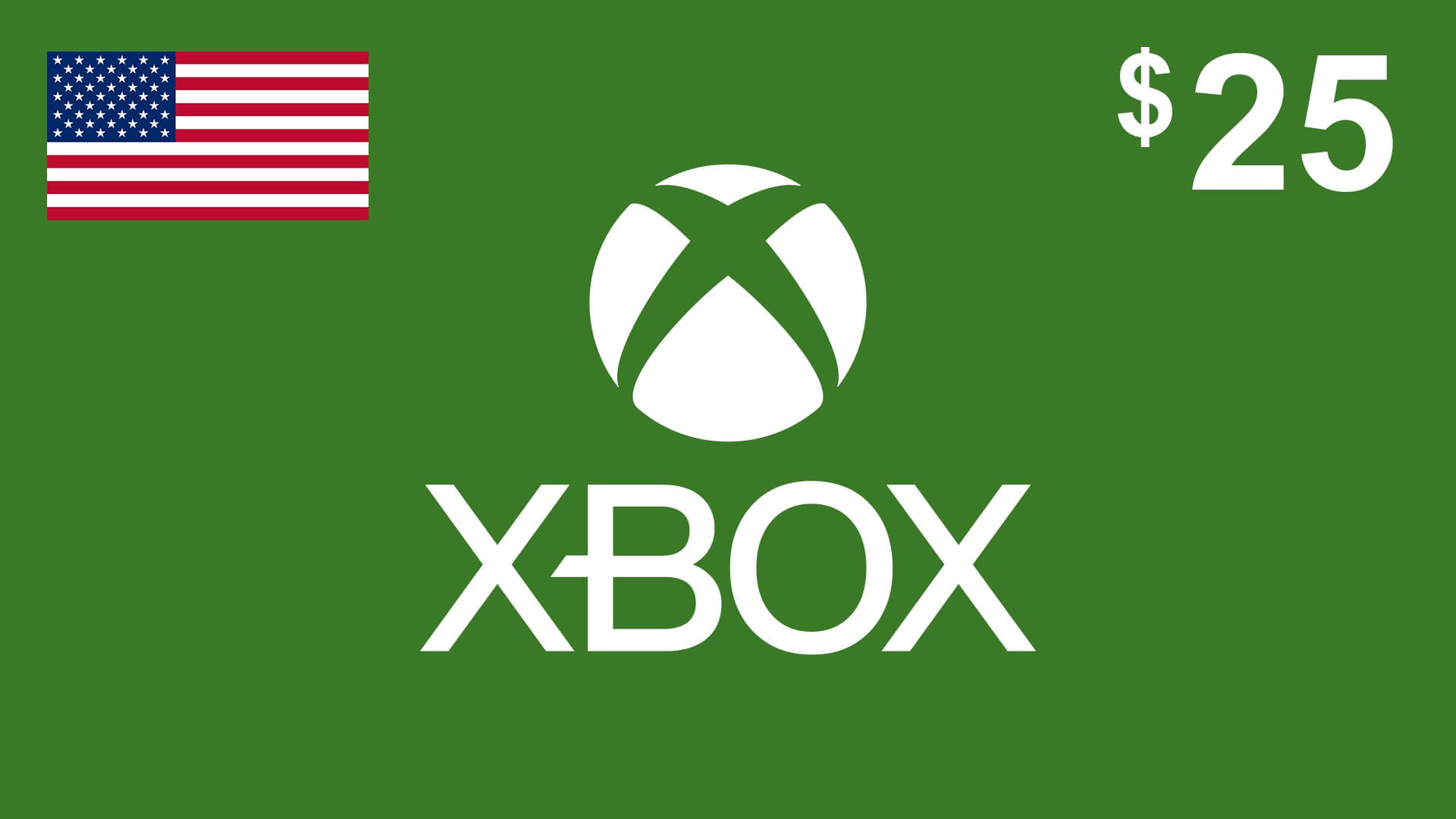 گیفت کارت ایکس باکس 25 دلاری آمریکا