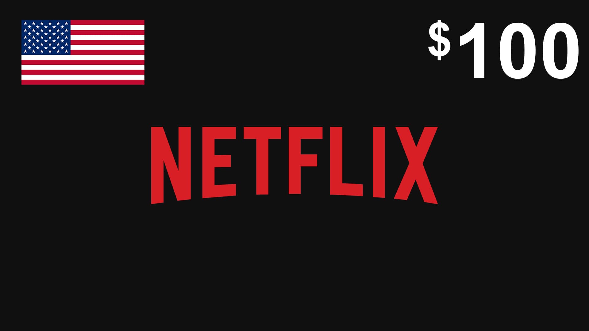 گیفت کارت نتفلیکس 100 دلاری آمریکا