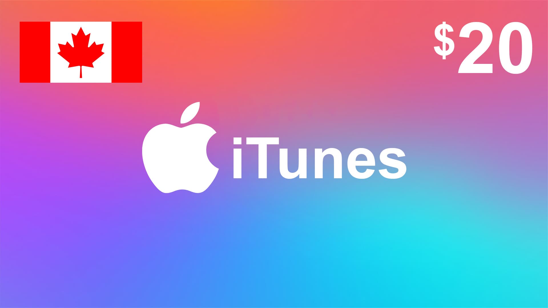 گیفت کارت آیتونز 20 دلاری کانادا