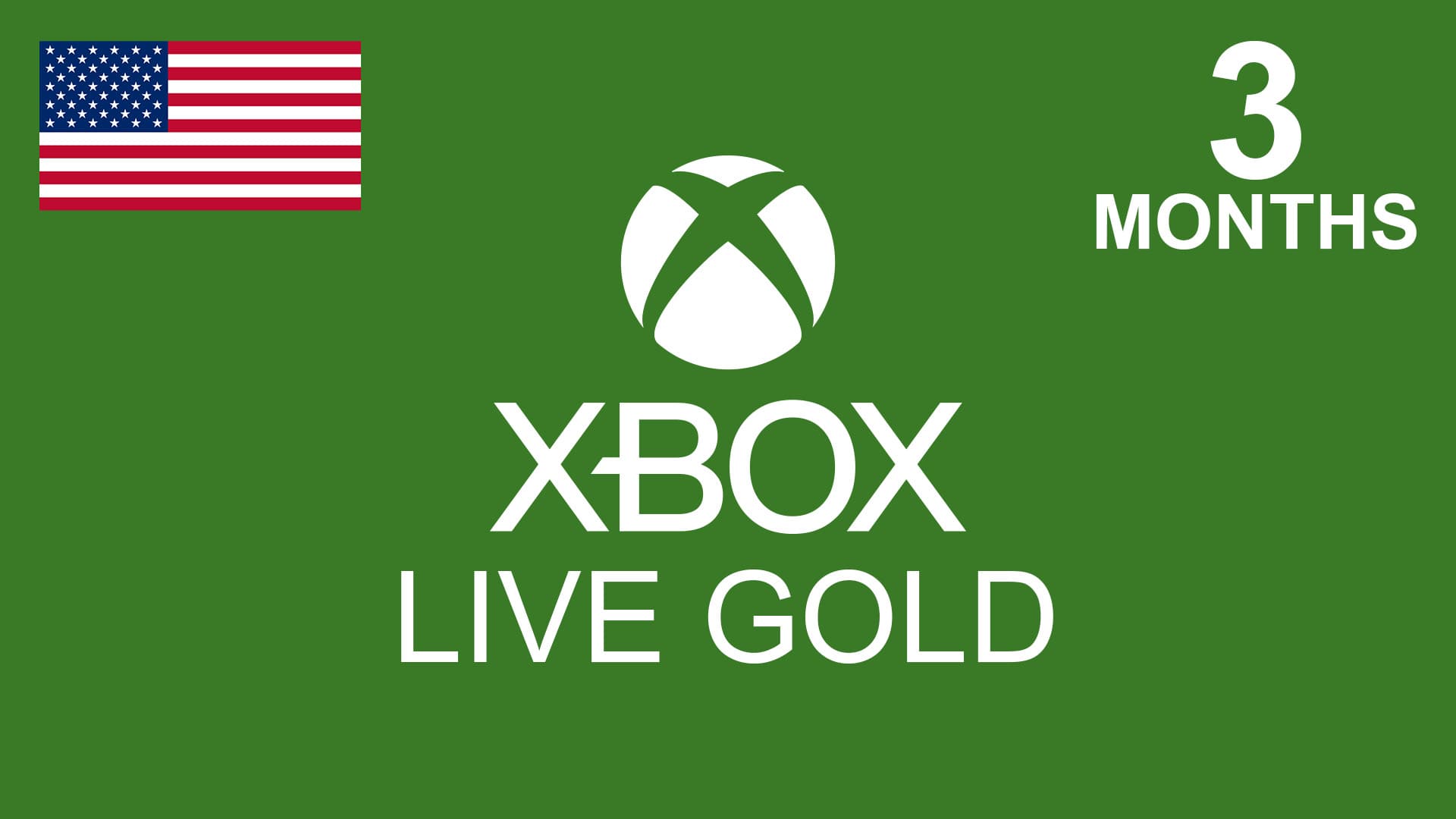 گیفت کارت گلد (Essential) ایکس باکس 3 ماهه آمریکا