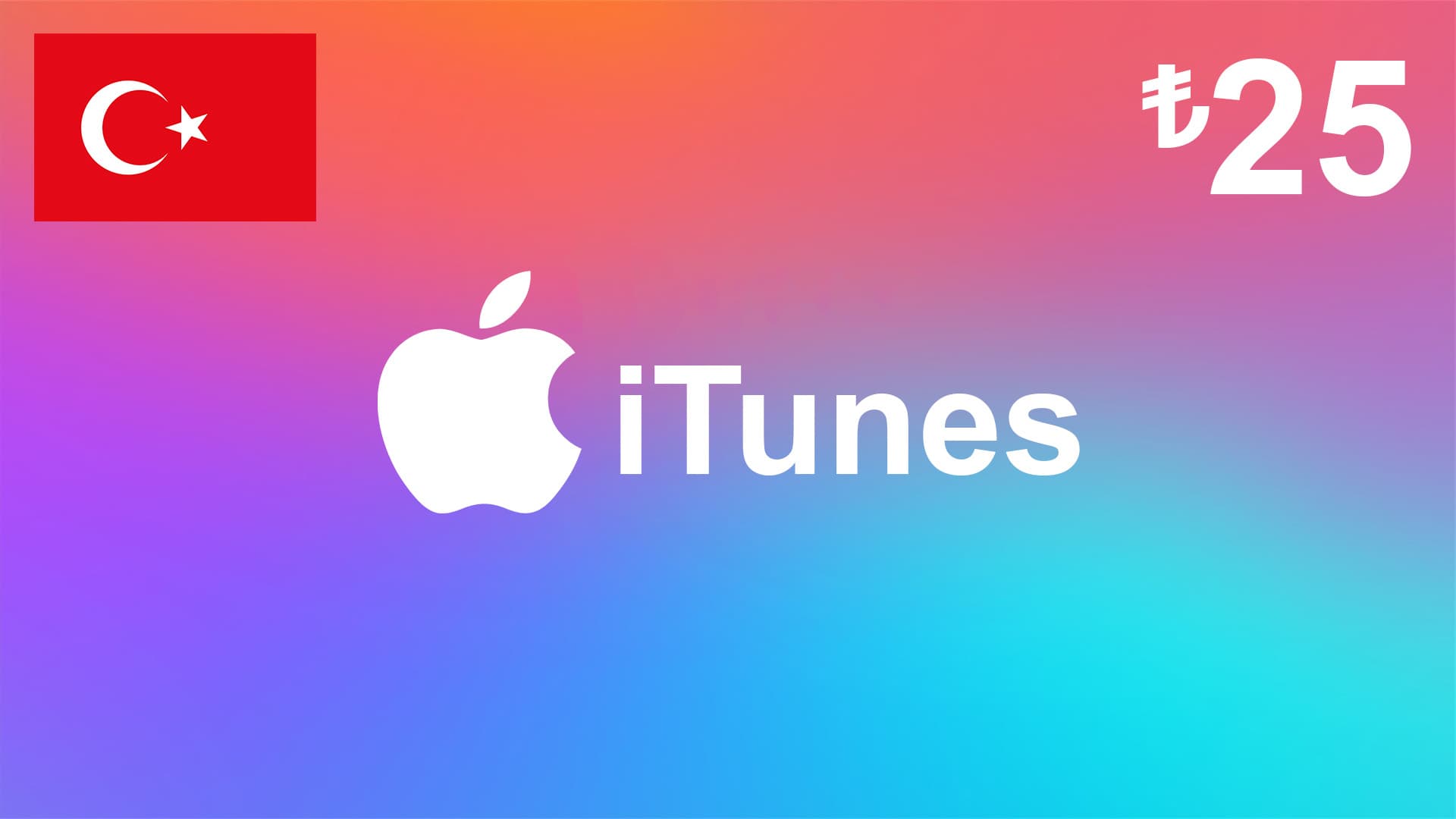 گیفت کارت آیتونز 25 لیری ترکیه