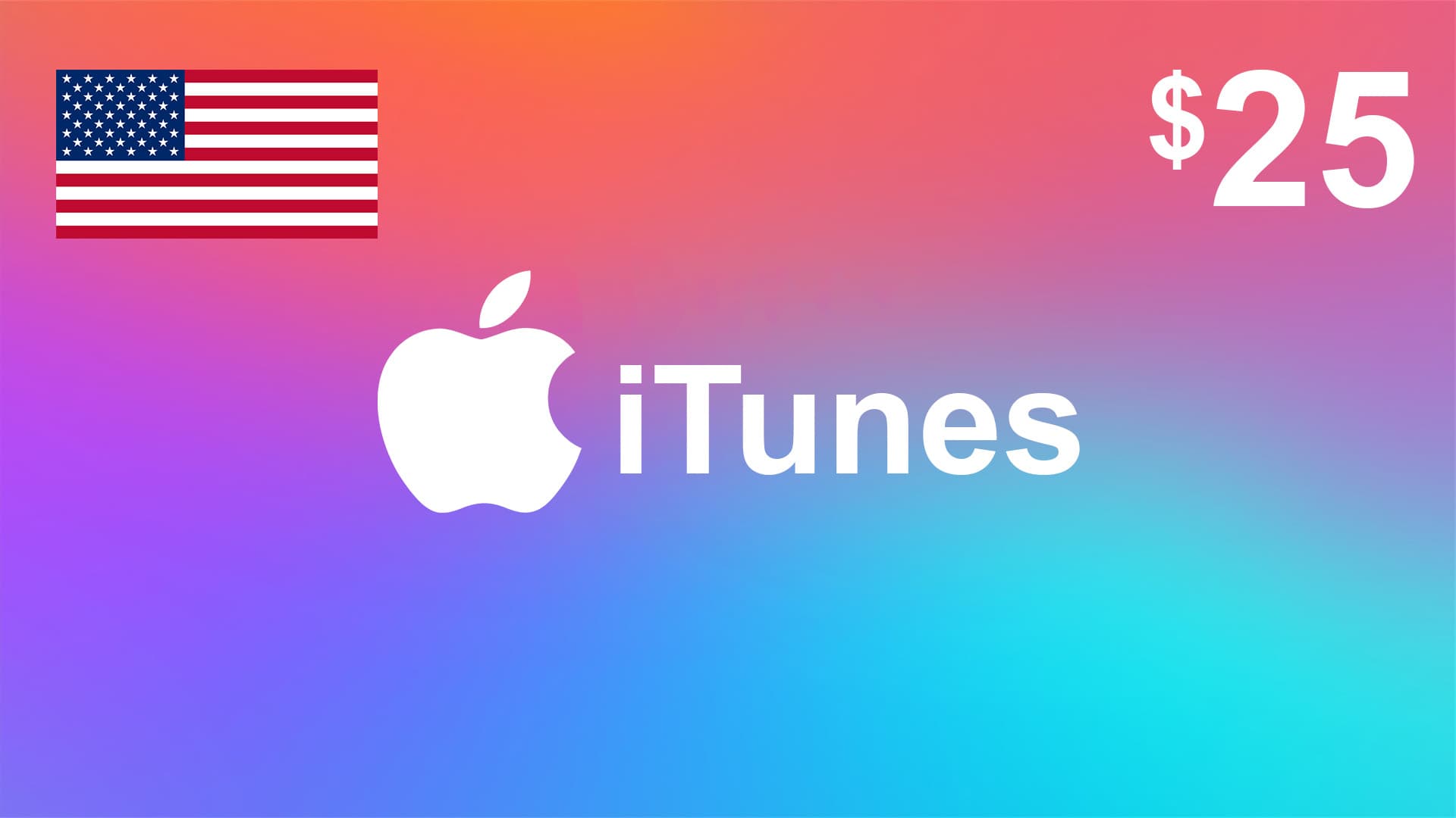 گیفت کارت آیتونز 25 دلاری آمریکا