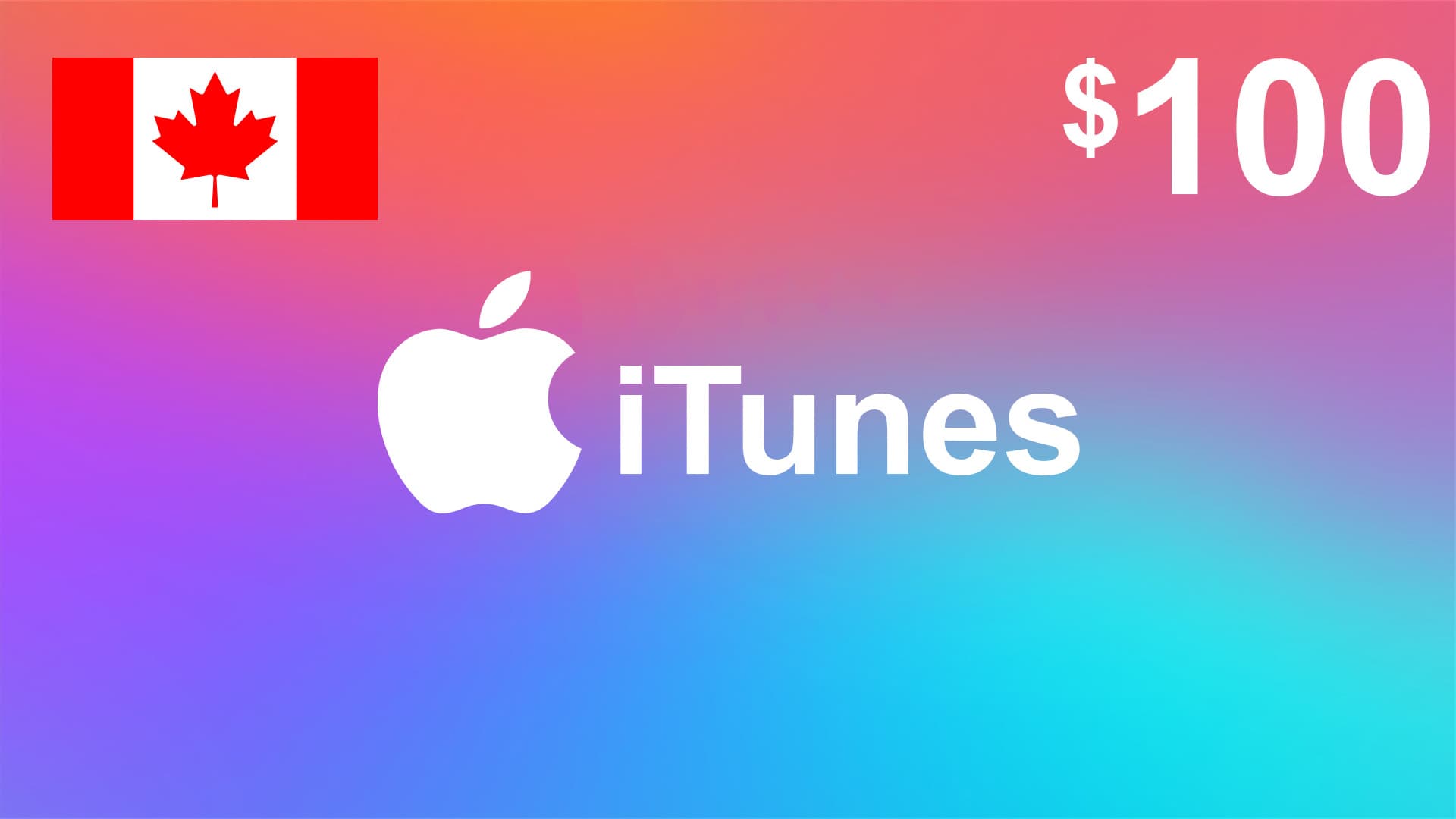 گیفت کارت آیتونز 100 دلاری کانادا
